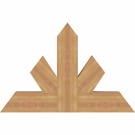 Ekena Millwork Saratoga Timber Gable Bracket, Western Red Cedar, 36"W x 24"H x 3 1/2"D x 5 1/2"F, 16/12 Pitch GBW036X24X0406SAR00SWR
